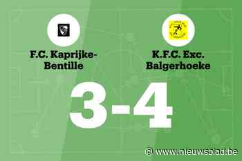 Excelsior Balgerhoeke wint uit van FC Kaprijke-Bentille, mede dankzij twee treffers Ingels