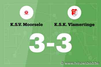 SK Vlamertinge sleept gelijkspel uit de brand in de uitwedstrijd tegen SV Moorsele