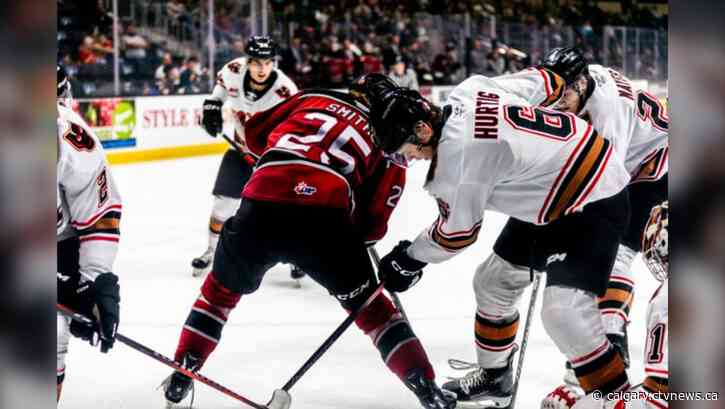 Rebels ride hot second period to 5-2 win over Hitmen in Red Deer