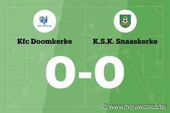 KFC Doomkerke beëindigt reeks nederlagen in de wedstrijd tegen SK Snaaskerke