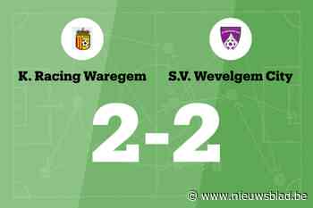 Racing Waregem en SV Wevelgem City delen de punten