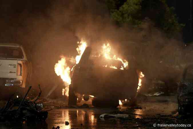 A massive blast outside Karachi Airport in Pakistan injures at least 8