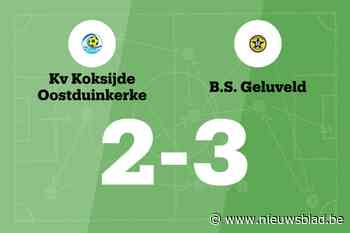 KV Koksijde Oostduinkerke verliest thuis met een doelpunt verschil van BS Geluveld