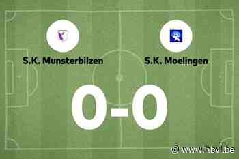 Moelingen beëindigt reeks nederlagen met gelijkspel tegen Munsterbilzen