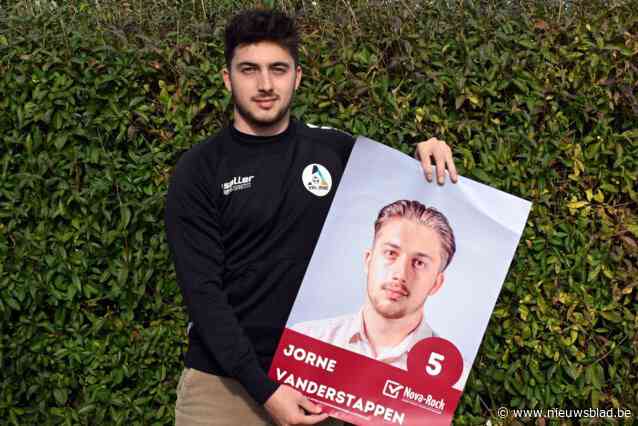 VAN SPORTVELD NAAR STEMHOK. RWL Sport-aanvaller Jorne Vanderstappen staat vijfde op de lijst bij Nova-Rock Rotselaar: “Laten we de sportlokalen meer openstellen voor jong en oud”