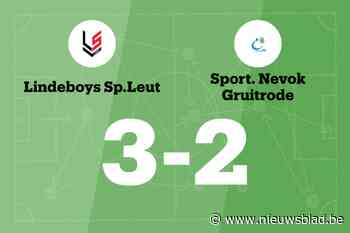 Lastige wedstrijd eindigt in overwinning voor Leut tegen Gruitrode B