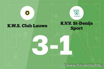 WS Lauwe wint thuis van KVV Sint-Denijssport