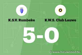 SV Rumbeke overklast WS Lauwe