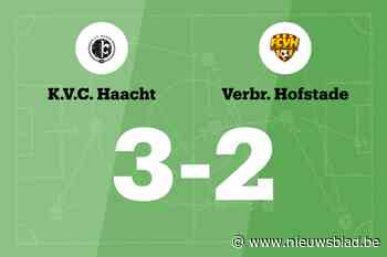 KVC Haacht B beëindigt reeks nederlagen met zege tegen Hofstade B