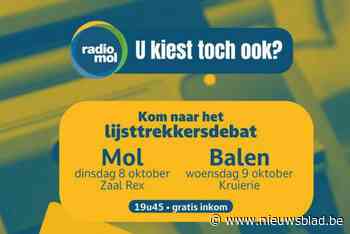Radio Mol organiseert live lijsttrekkersdebatten: “Ook het publiek mag vragen stellen”