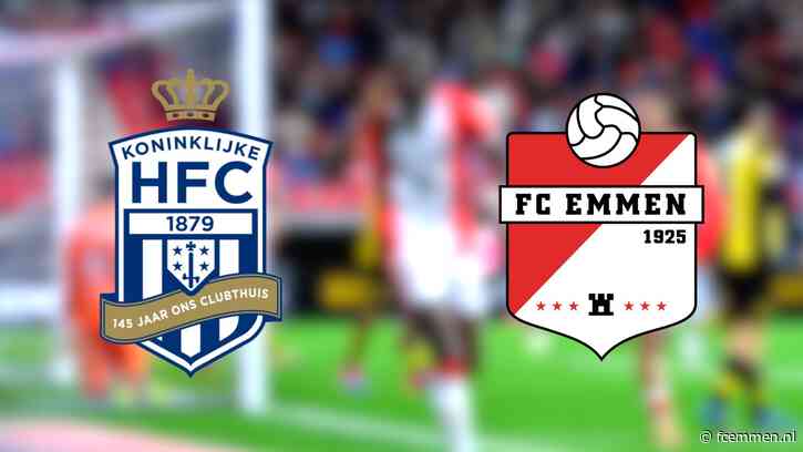 FC Emmen op 31 oktober tegen Koninklijke HFC in beker
