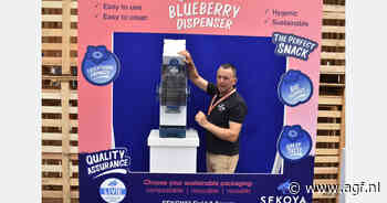 Nieuwe dispenser voor blauwe bessen in de retail