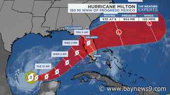 Milton strengthens into a Category 3 storm Monday morning