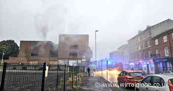 Firefighters tackle blaze at former Wirral gym