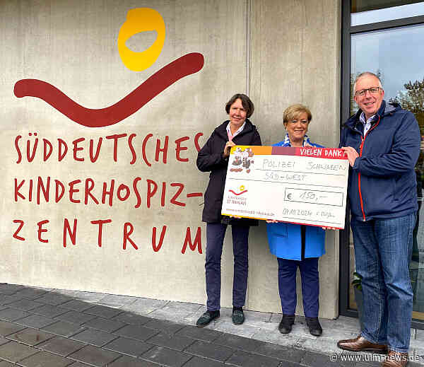 Polizeipräsidentin übergibt Spende von Bergandacht an Kinderhospiz