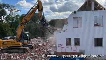 Nach dem Hochwasser muss dieses Haus abgerissen werden