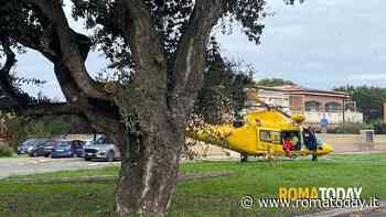 Incidente a Vallerano: investita dalla moto, donna elitrasportata in ospedale. Grave anche il centauro