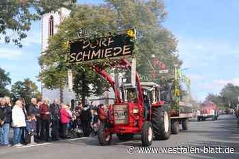 Bauernregeln marschieren beim Erntedankzug durch Westenholz