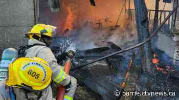 Fire destroys Oro-Medonte barn