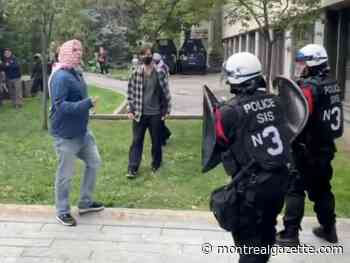 Oct. 7 in Montreal: Pro-Palestinian protesters breach security at McGill, smash windows