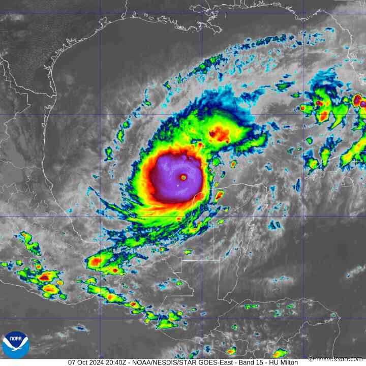 Tropical tracker: Category 5 Hurricane Milton now has winds up to 180 mph