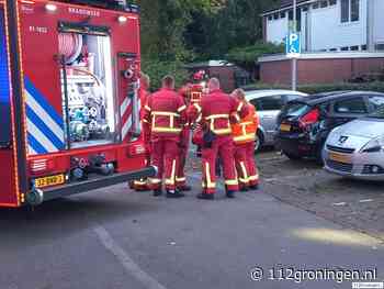 Brandweer blust brand in woning aan Kluisgat in Groningen
