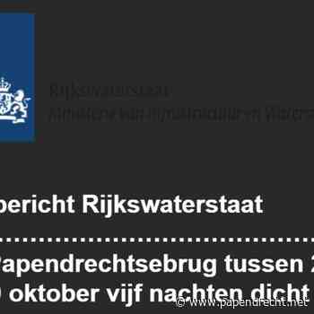 N3: Papendrechtsebrug tussen 21 en 29 oktober vijf nachten dicht