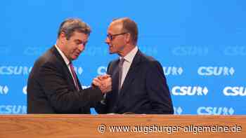 Zum Parteitag der CSU in Augsburg kommt Kanzlerkandidat Friedrich Merz