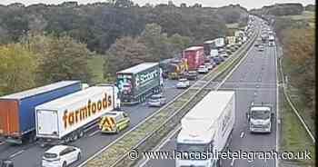 Long delays and two lanes closed due to crash on M6 - live updates