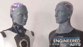 World's most advanced robots go on a DATE in hilarious video - and viewers say the humanoid bots 'have great chemistry'