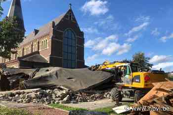 Werken gestart voor ‘Fietsen door de kerk’ in Opgrimbie: “Nog enkele maanden wachten op fase 2”