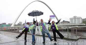 Hopewalk in pictures as suicide prevention charity brightens up Newcastle Quayside despite rain