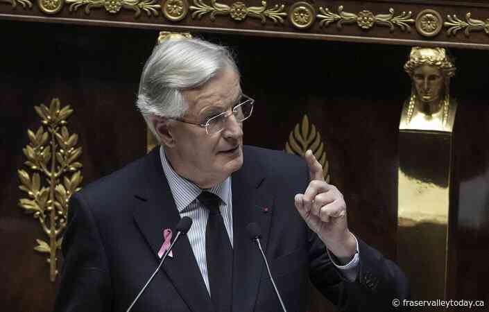 France’s minority government survives a no-confidence vote, 2 weeks after taking office