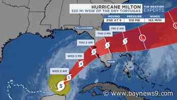 Hurricane Milton strengthens into a Category 5 again as it barrels toward Florida
