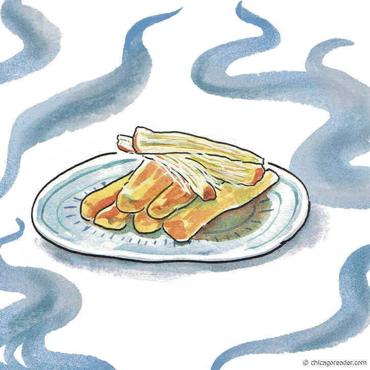 Cesar’s hand-stretched applewood-smoked string cheese from the Cheese People