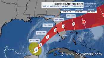 Category 5 Hurricane Milton barrels toward Florida