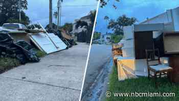 ‘I don't think it's safe': Helene debris sits outside Tampa homes as Milton approaches