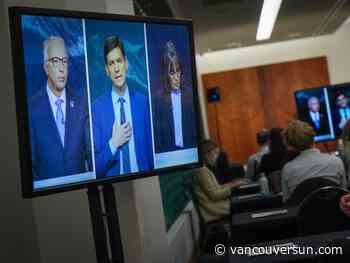 B.C. Election: Eby, Furstenau team up on Rustad in TV debate