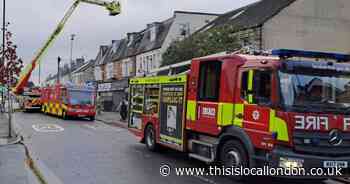 'Avoid area' and 'stay indoors' warning as ten evacuated from London warehouse fire