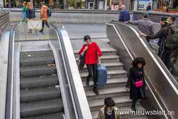 Er komt beweging in defecte roltrap Groenplaats: aannemer begint morgen