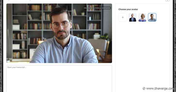 Zoom will let AI avatars talk to your team for you