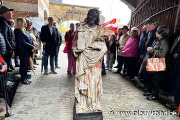 Gerestaureerde Sint-Barbara staat weer in nis van C-Mine