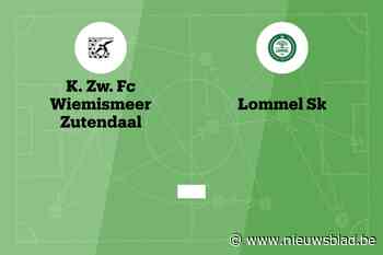 Wedstrijd tussen Wiemismeer en Lommel SK afgelast