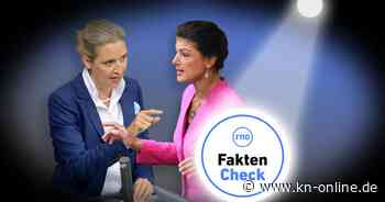 Wagenknecht gegen Weidel im TV-Duell: Aussagen im Faktencheck