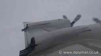 NOAA's hurricane hunters share terrifying footage of Milton as they fly through eye of the storm