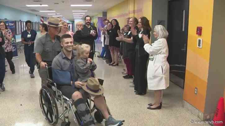 NYS trooper seriously injured in September crash returns home after surgeries