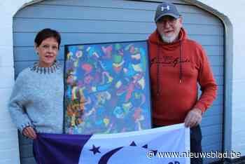 Mia laat schilderij veilen voor Levensloop Beveren