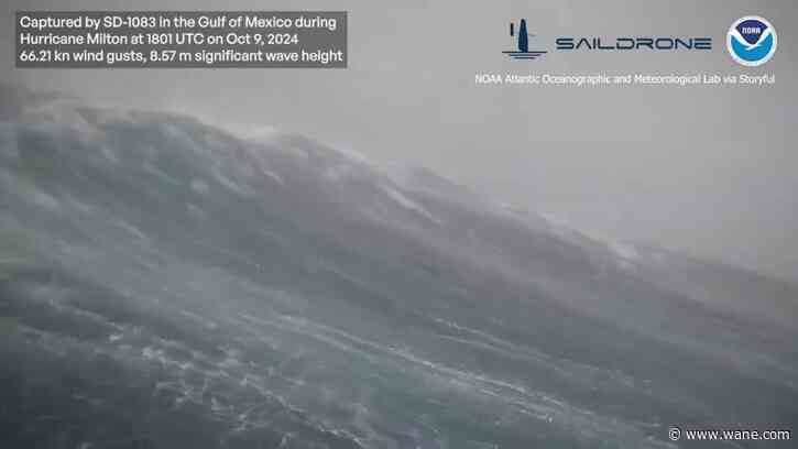 Watch: Massive 28-foot wave captured inside Hurricane Milton