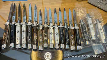 Stretta sui negozi di coltelli: 340 lame sequestrate, tre denunciati