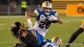 Brady Oliveira and streaking Blue Bombers eager to clinch berth in West final with win over Argos